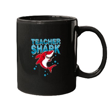Discover Teacher shark .. school student lessons enrollment Mugs