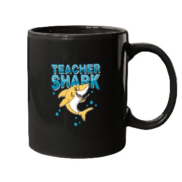 Discover Teacher shark .. school student lessons enrollment Mugs