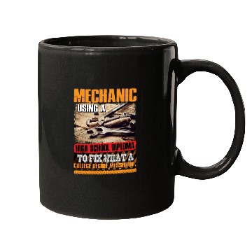 Discover Mechanic Using A High School Diploma To Fix Mugs