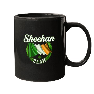 Discover Sheehan Surname Irish Last Name Ireland Flag Mugs