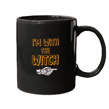 Discover I'm With The Witch Mugs