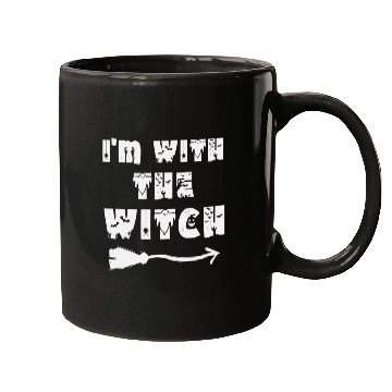 Discover I'm With The Witch Mugs