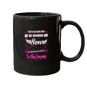 Discover My Son Forever My Angel Sympathy In Loving Memory Mugs