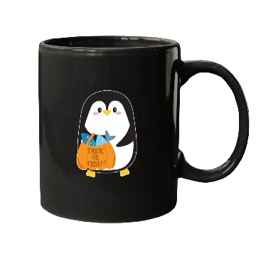 Discover Cute penguin on Halloween Mugs