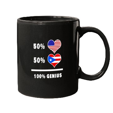 Discover USA and Puerto Rico genius flag design Mugs