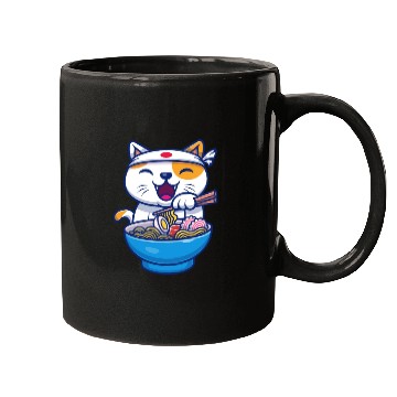 Discover Ramen Cute Cat Japan Kawaii Mugs