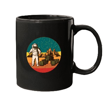 Discover Astronaut on Mars Mugs