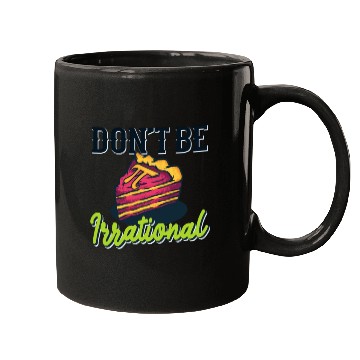 Discover Don't Be Irrational Retro Pi Day Math Teacher Mugs