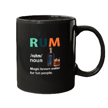 Discover Rum Magic Brown Water For Fun People Funny Vintage Mugs