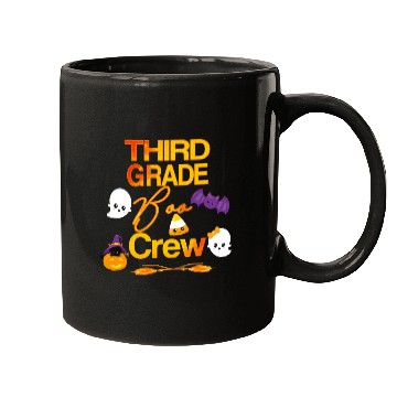 Discover Halloween Third Grade Cute Boo Crew For Teacher Mugs