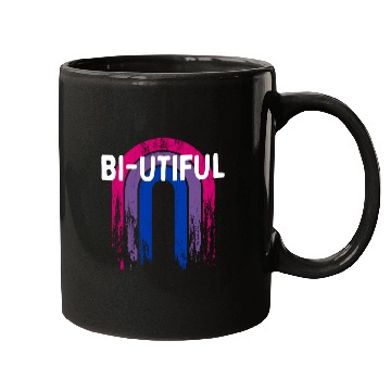 Discover Bi-Utiful Bisexual Positivity Bi Pride Positive Mugs