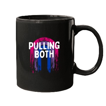Discover Pulling Both Bisexual LGBTQ Bi Pride Couples Funny Mugs
