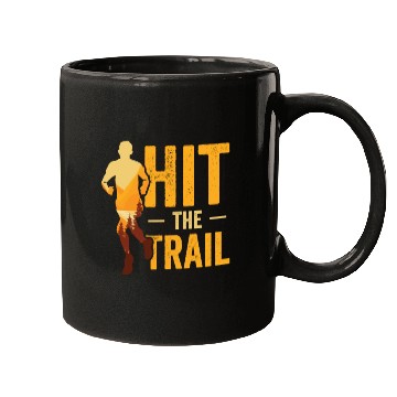 Discover Running in Woods Trail Running Runner Jogging Mugs