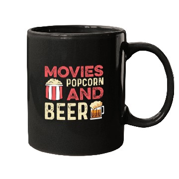 Discover Movie Popcorn Beer Movie Critic Gift Mugs