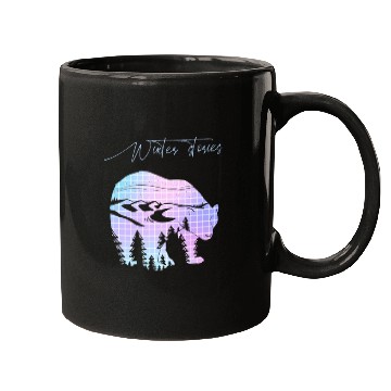 Discover Winter stories Bear Trees Pastel Rainbow Mugs