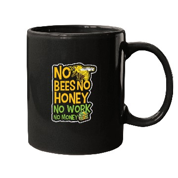 Discover No Bees Honey Beekeeping Birthday Gift Mugs