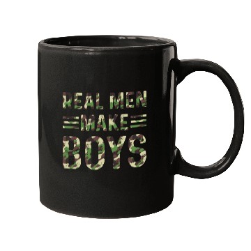 Discover Boy Daddy Announcement - Real Men Make Boys Daddy Mugs