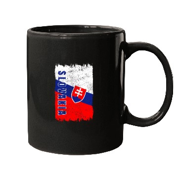 Discover Slovakia vintage flag Mugs