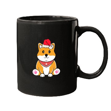 Discover Shiba Inu Japanese Dog Lover Puppy Paw Christmas Mugs