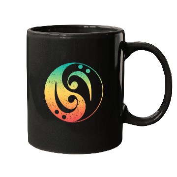 Discover Ying Yang Bass Guitar Player Mugs