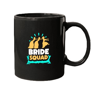 Discover Bride Squad Wedding Bachelorette Party Cute Mugs