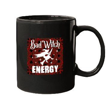 Discover Witchy Quote Bad Witch Celtic Mandala Mugs