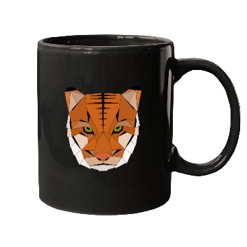 Discover Tiger geometric Mugs
