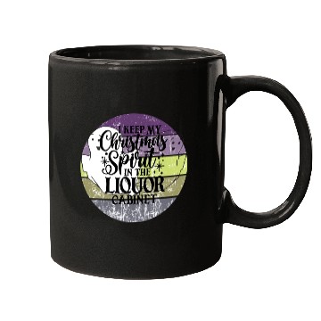Discover Funny Christmas Spirit Ghosts Sunset Mugs