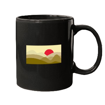 Discover Minimalist Sun Dijon Yellow Mugs