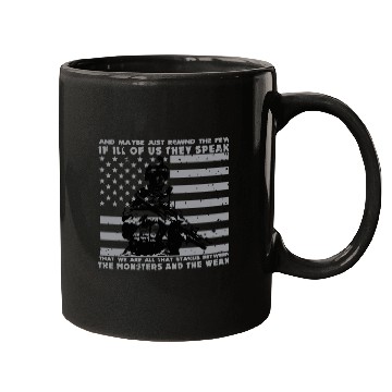 Discover The Monsters And The Weak US Army Veteran Mugs