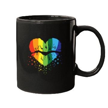 Discover LBGT Flag Gay Pride Human Vintage Rainbow Mugs