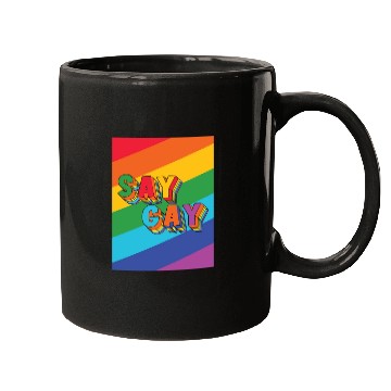 Discover LBGT Flag Gay Pride Human Vintage Rainbow Mugs