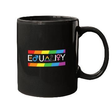Discover LBGT Flag Gay Pride Human Vintage Rainbow Mugs