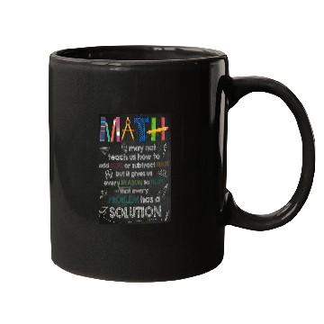 Discover Math Knowledge Poster, Math Teachers Poster Mugs