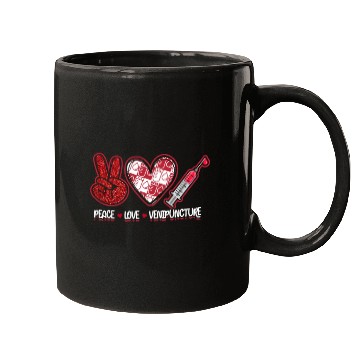 Discover Peace Love Venipuncture - blood work Mugs