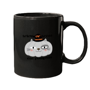 Discover cat pumpkin Mugs