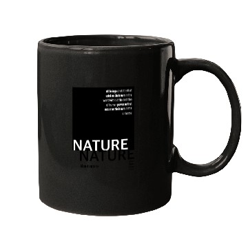 Discover About nature black Mugs