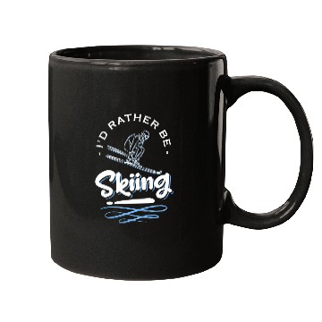 Discover Winter Sports Winter Ski Slope Mugs
