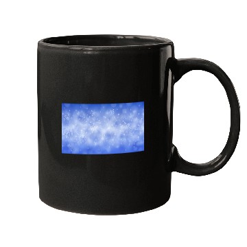 Discover Blue Christmas Snowflakes Bokeh Winter Mugs