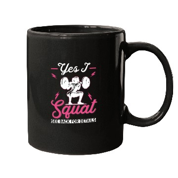 Discover Squat Workout Women Weightlifting Gym Mugs