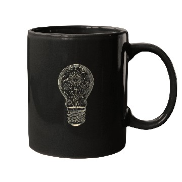 Discover Astronomy Universe Planets Light Bulb Mugs