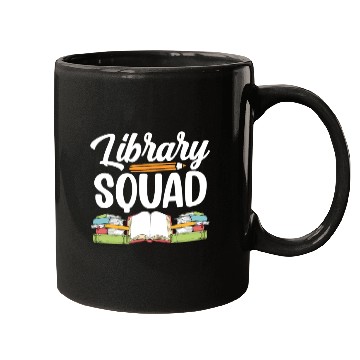 Discover Library Squad Librarian Books Lover Sayings Mugs
