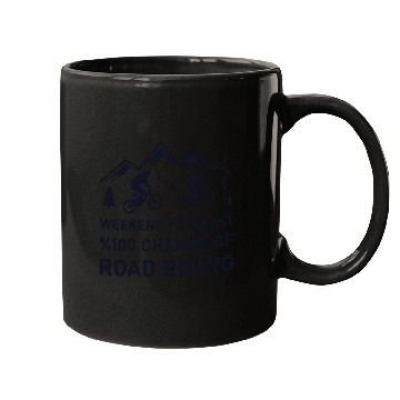 Discover Funny Weekend Road Biking Mugs