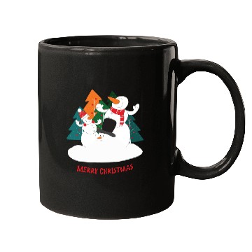 Discover Merry Christmas Snowman Mugs