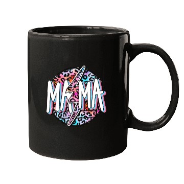 Discover Mama Lightning Bolt Mugs, Mama Mugs, Leopard