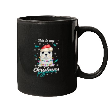 Discover Winter Christmas Pyjama Seal Mugs