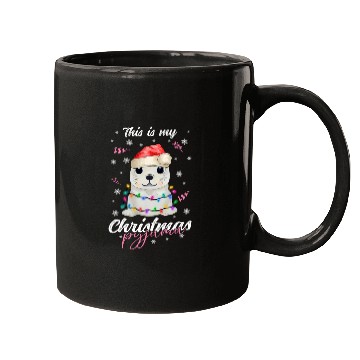Discover Winter Christmas Pyjama Seal Mugs