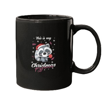 Discover Winter Christmas Pyjama Raccoon Mugs