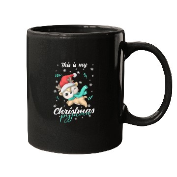 Discover Winter Christmas Pyjama Reindeer Mugs