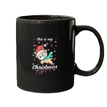 Discover Winter Christmas Pyjama Reindeer Mugs